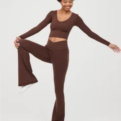 OFFLINE By Aerie Real Me High Waisted Crossover Flare Legging