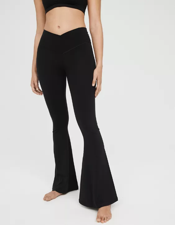 OFFLINE By Aerie Real Me High Waisted Crossover Super Flare Legging - Image 2