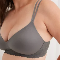 Aerie Sunnie Wireless Push Up Blossom Lace Trim Bra