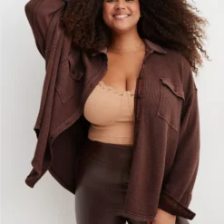 Aerie LumberJane Waffle Shirt