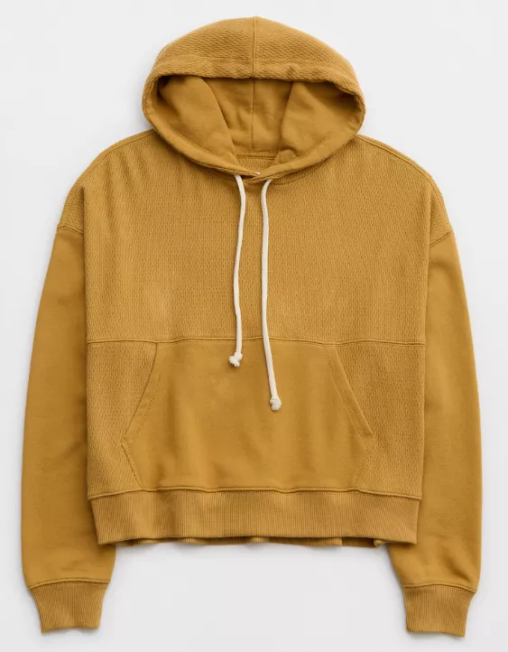 Aerie Textured Cropped Sweatshirt - Image 3