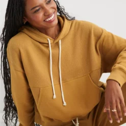 Aerie Textured Cropped Sweatshirt