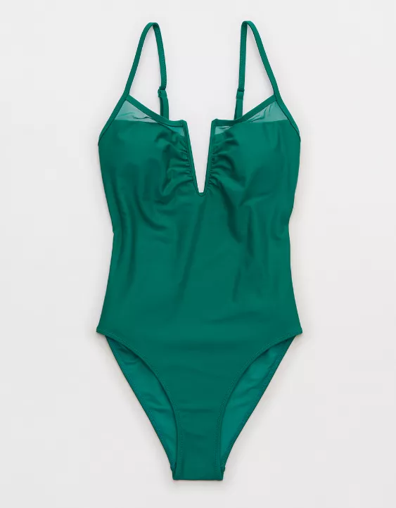 Aerie Mesh V Wire One Piece Swimsuit - Image 3