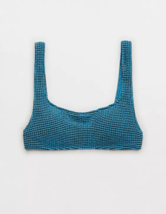 Aerie Lurex Crinkle Scoop Bikini Top - Image 3