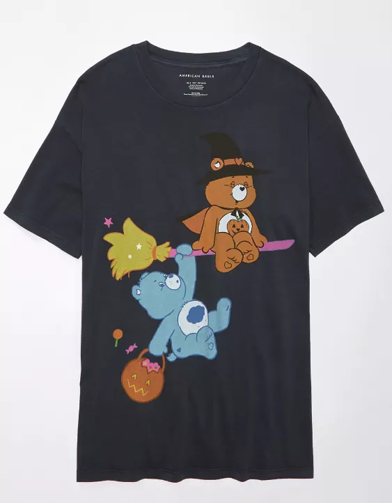 AE Oversized Halloween Care Bears Graphic Tee - Image 3