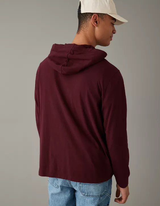 AE Super Soft Logo Graphic Hoodie T-Shirt - Image 2