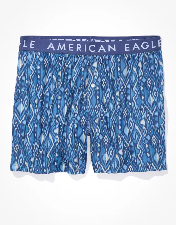 AEO Geo Print Ultra Soft Pocket Boxer Short - Image 3