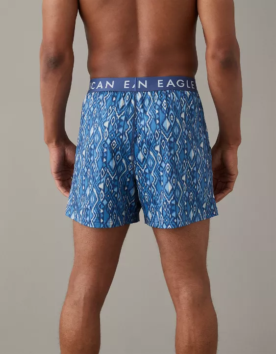 AEO Geo Print Ultra Soft Pocket Boxer Short - Image 2