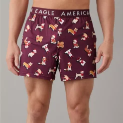 AEO Christmas Dogs Ultra Soft Pocket Boxer Short