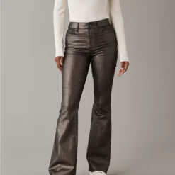 AE Stretch Glitter Super High-Waisted Flare Pant