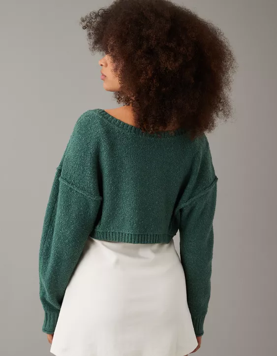 AE Slouchy Cropped Sweater - Image 2