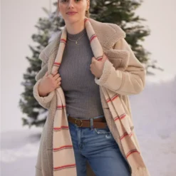 AE Striped Skinny Scarf