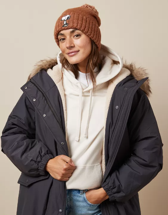 AE Peanuts Pom Beanie - Image 2