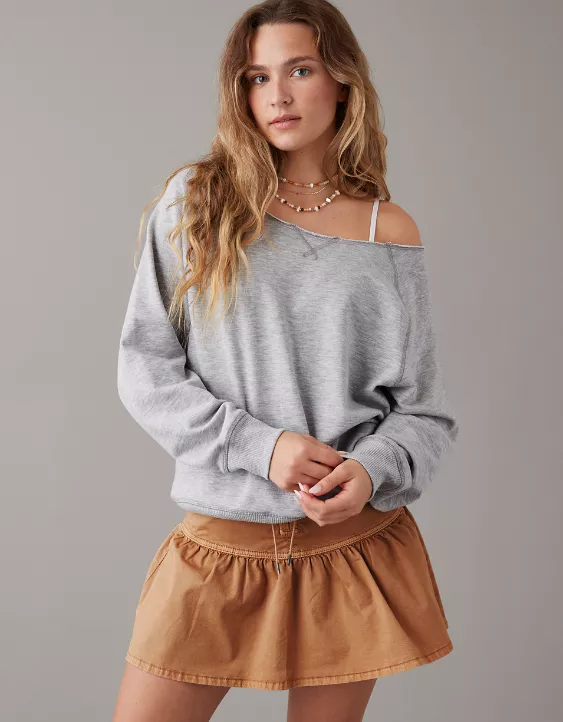 AE Off-the-Shoulder Sweatshirt - Image 2