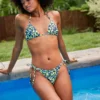 Aerie Leopard Low Rise Tie Cheekiest Bikini Bottom