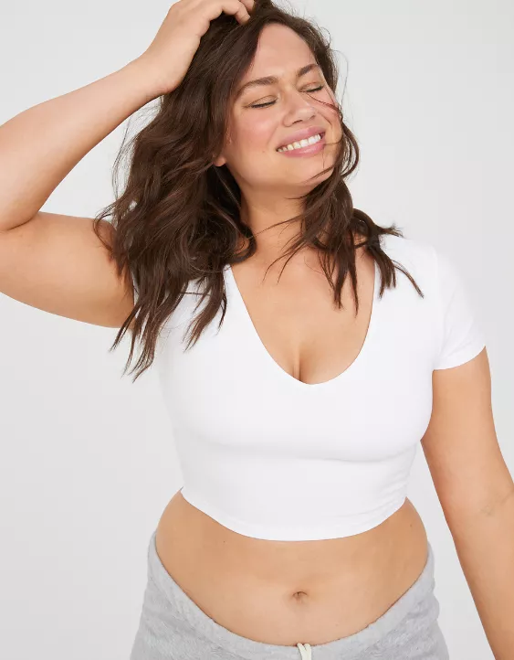 OFFLINE By Aerie Real Me V-Neck T-Shirt - Image 2