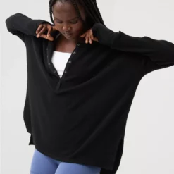 OFFLINE By Aerie Wow! Waffle Henley T-Shirt