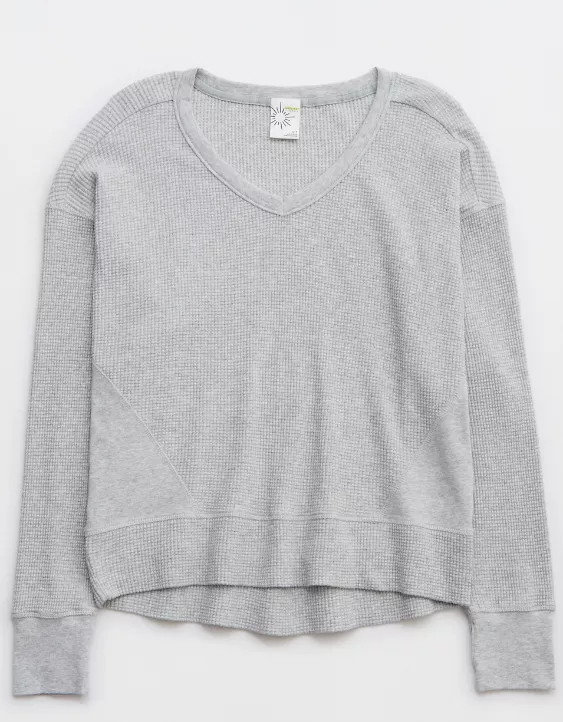 OFFLINE By Aerie Wow! Waffle Oversized T-Shirt - Image 3