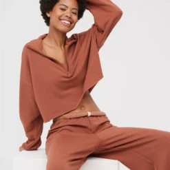 OFFLINE By Aerie OTT Fleece Quarter Zip Sweatshirt