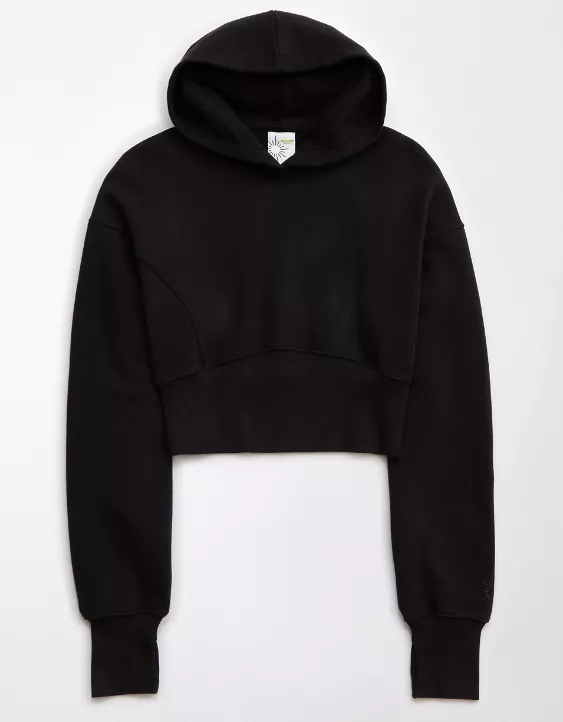 OFFLINE By Aerie Throw-Back Cropped Sweatshirt - Image 3