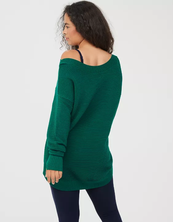 OFFLINE By Aerie Home Stretch Off The Shoulder Sweater - Image 2