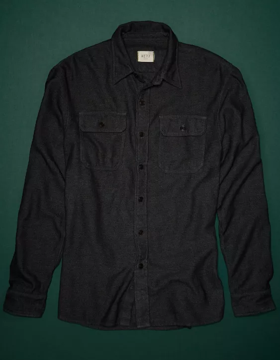 AE77 Premium Brushed Twill Workshirt - Image 3