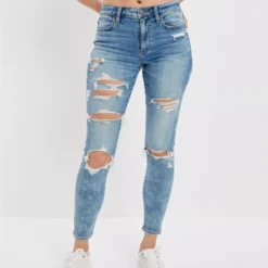 AE Next Level Ripped High-Waisted Jegging Crop