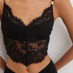 Aerie Show Off Lace Corset Bra Top