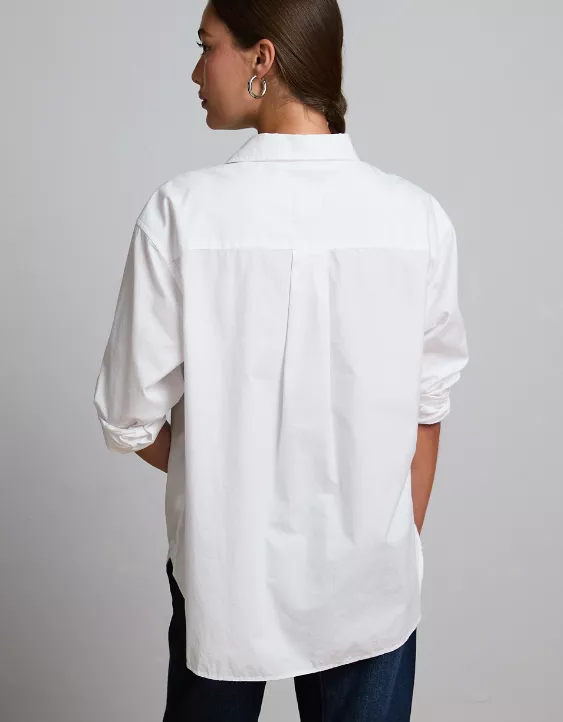 AE77 Premium Poplin Boyfriend Shirt - Image 2