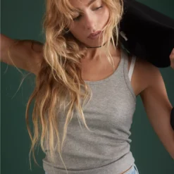 AE77 Premium Cotton Rib Tank