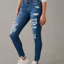 AE Next Level Curvy Patched High-Waisted Jegging