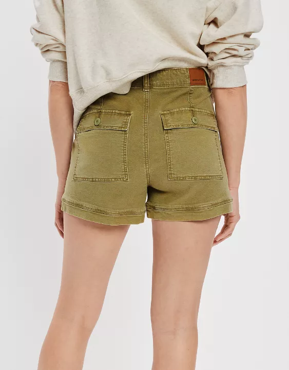AE Highest Waist '90s Boyfriend Cargo Short - Image 3