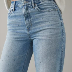 AE Strigid Curvy Super High-Waisted Baggy Straight Embellished Jean