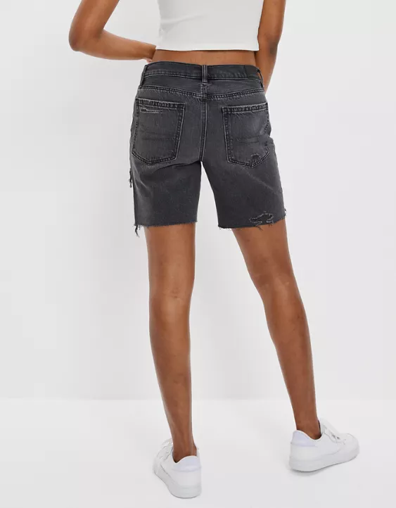 AE Denim Low-Rise Baggy Short - Image 2