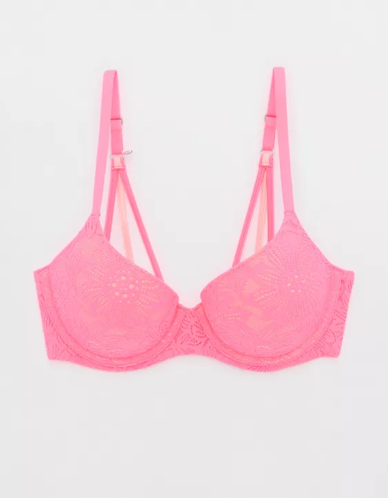 Aerie Sunnie Demi Push Up Bloom Lace Bra - Image 3