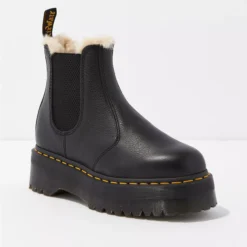 Dr. Martens Women's 2976 Faux Fur-Lined Platform Chelsea Boot