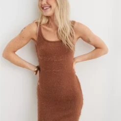 Aerie Fuzzy Sweater Dress