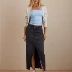AE '90s Denim Maxi Skirt