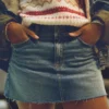 AE '90s High-Waisted Embellished Denim Mini Skirt